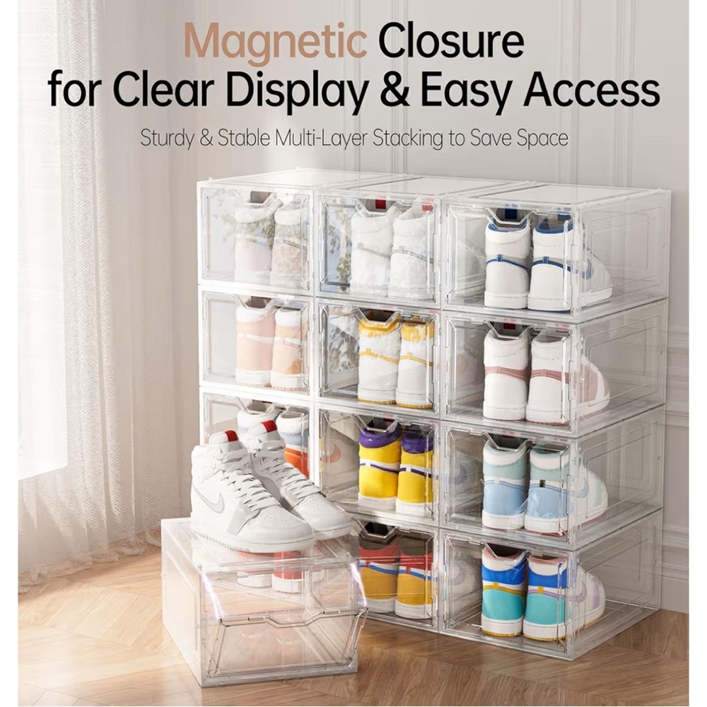 Clear Plastic Storage Box bundle of 20